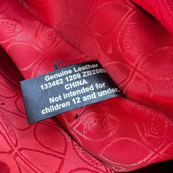 Fossil Hanover Coral Crossbody/Shoulder Flap Bag Orange/Pink Leather ZB2869 - Picture 13 of 14